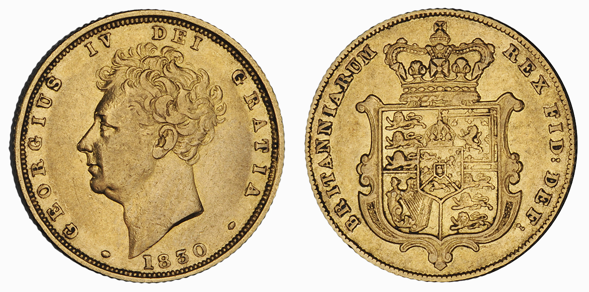 George IV, Sovereign, 1830