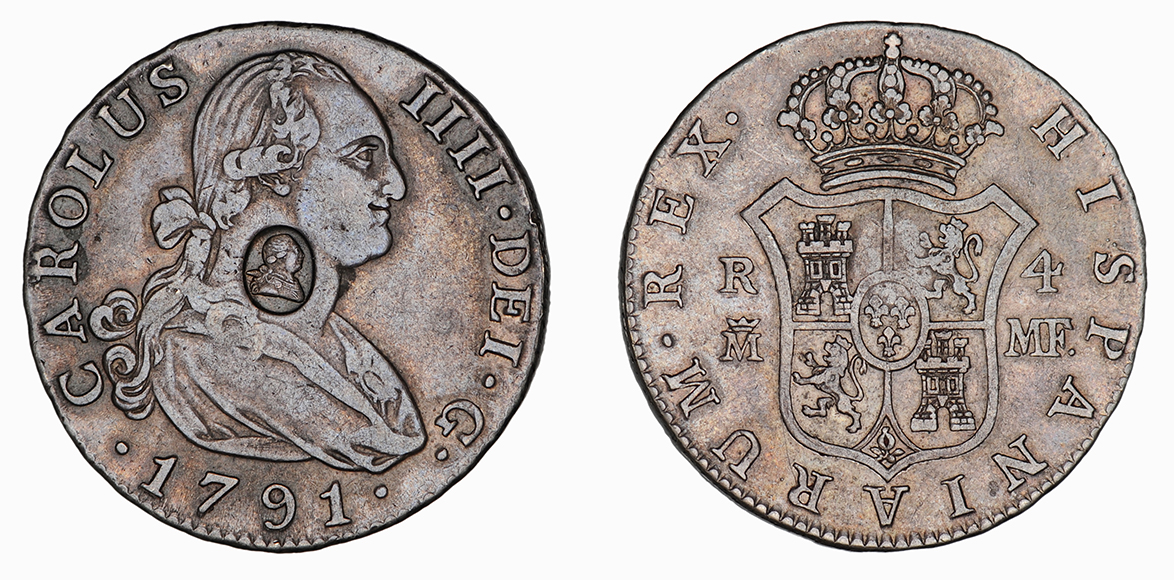 George III, Emergency Issue Half Dollar, 1791 MF