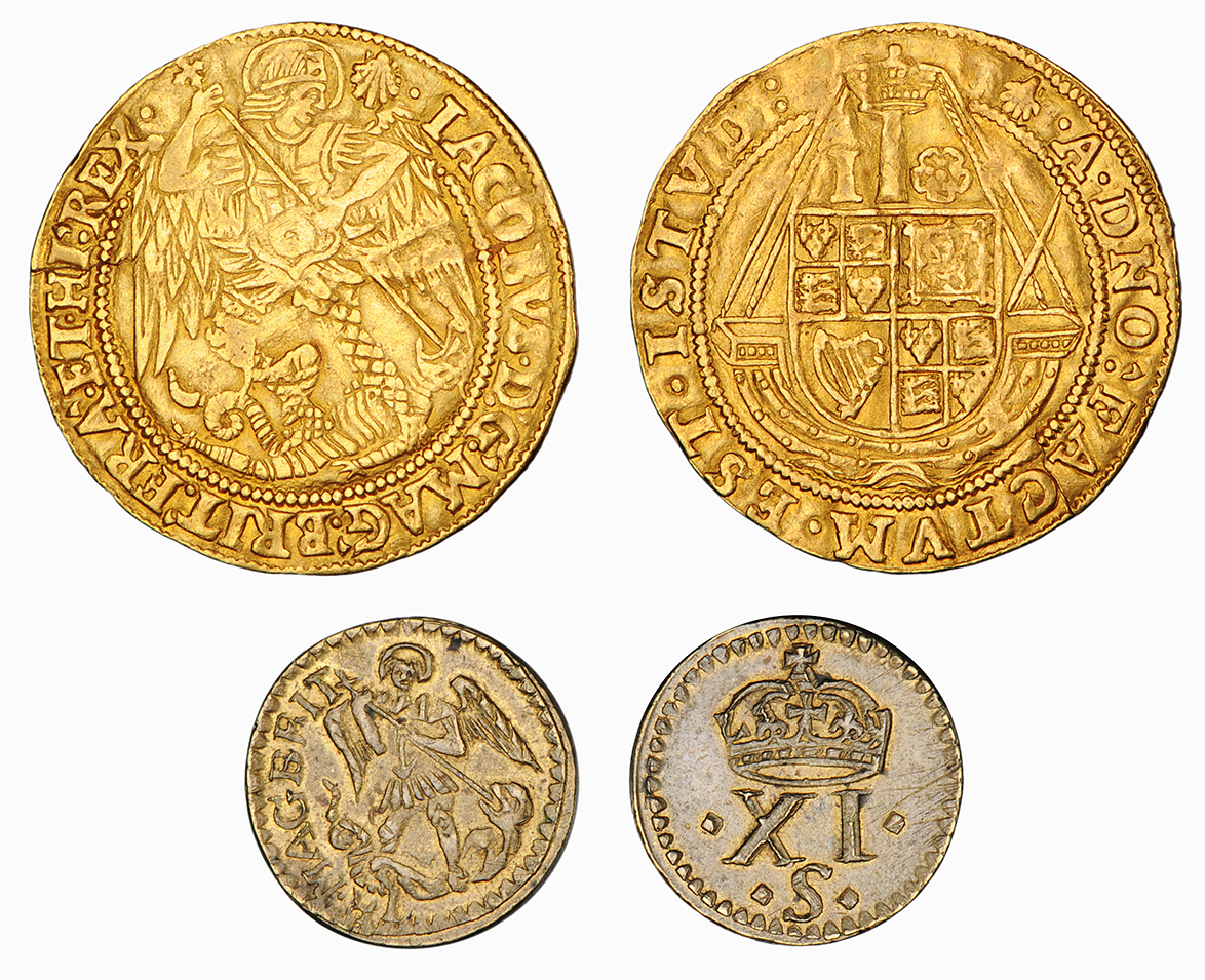 James I, Angel, second coinage, 1604-19