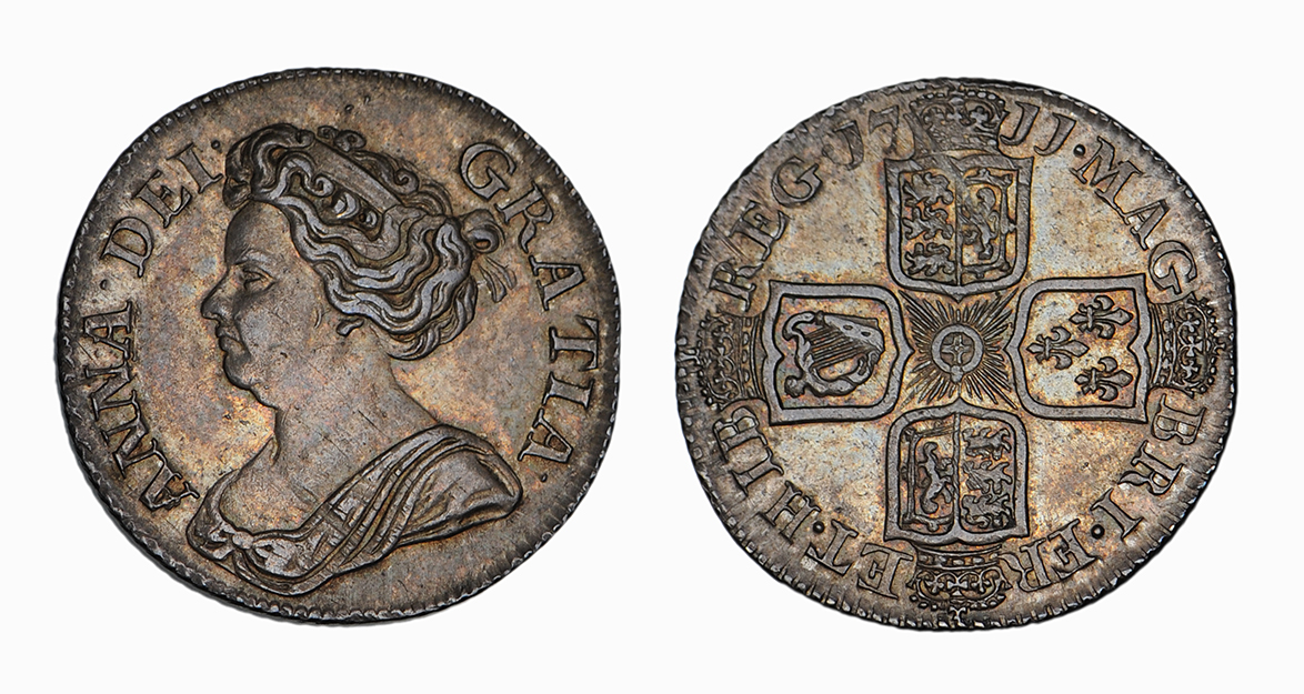 Anne, After Union Shilling, 1711