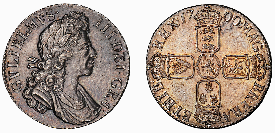 William III, Shilling, 1700