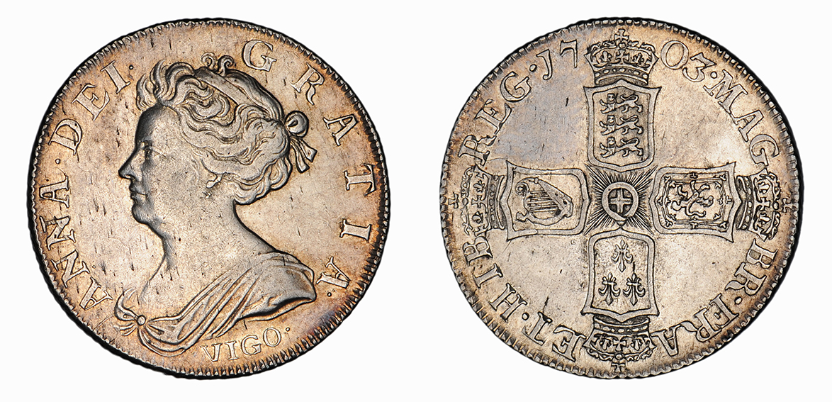 Anne, Before Union Shilling, 1703