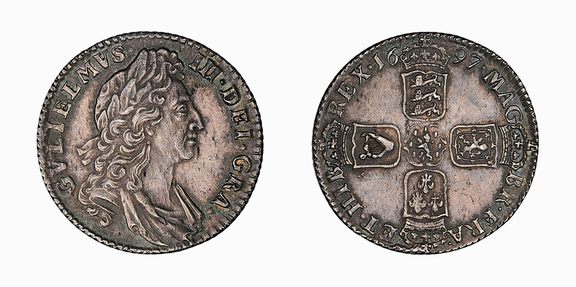 William III, Shilling, 1697