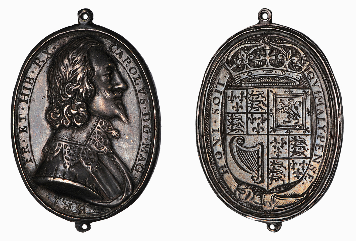 Charles I, Silver Royalist Badge, 1625-49