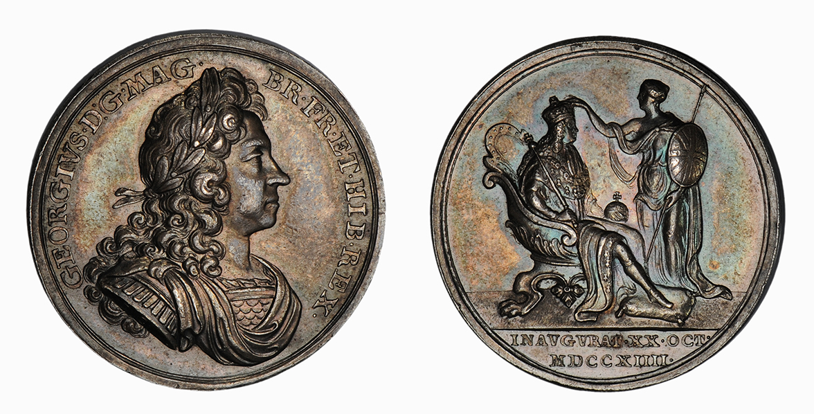 George I, Coronation of George I Medal, 1714