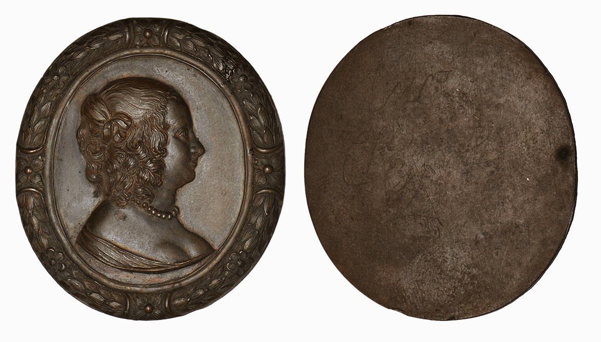 Commonwealth, Elizabeth Claypole Bronze Medal, 1629-58