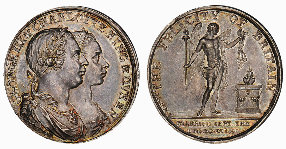 George III, Marriage to Charlotte Medal, 1761