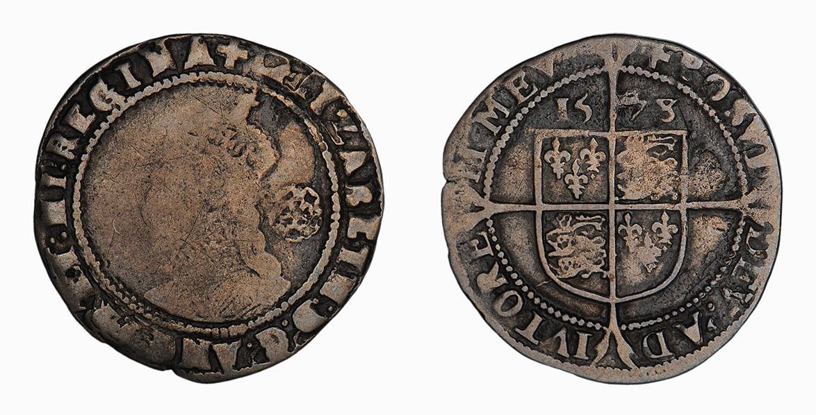 Elizabeth I, Sixpence, 1578