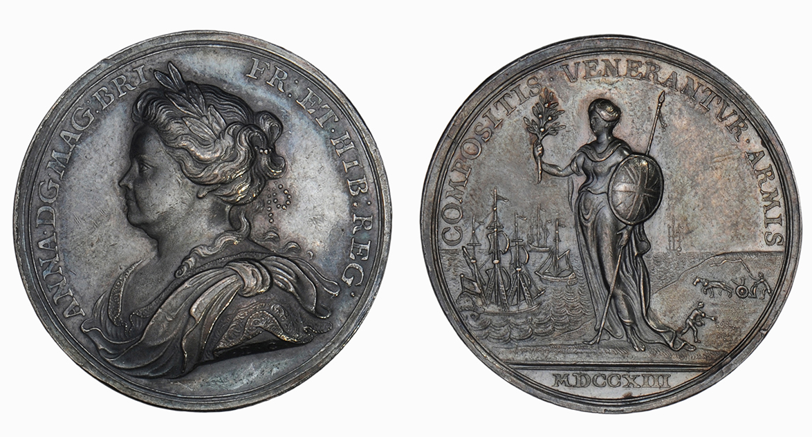 Anne, Peace of Utrect Medal, 1713
