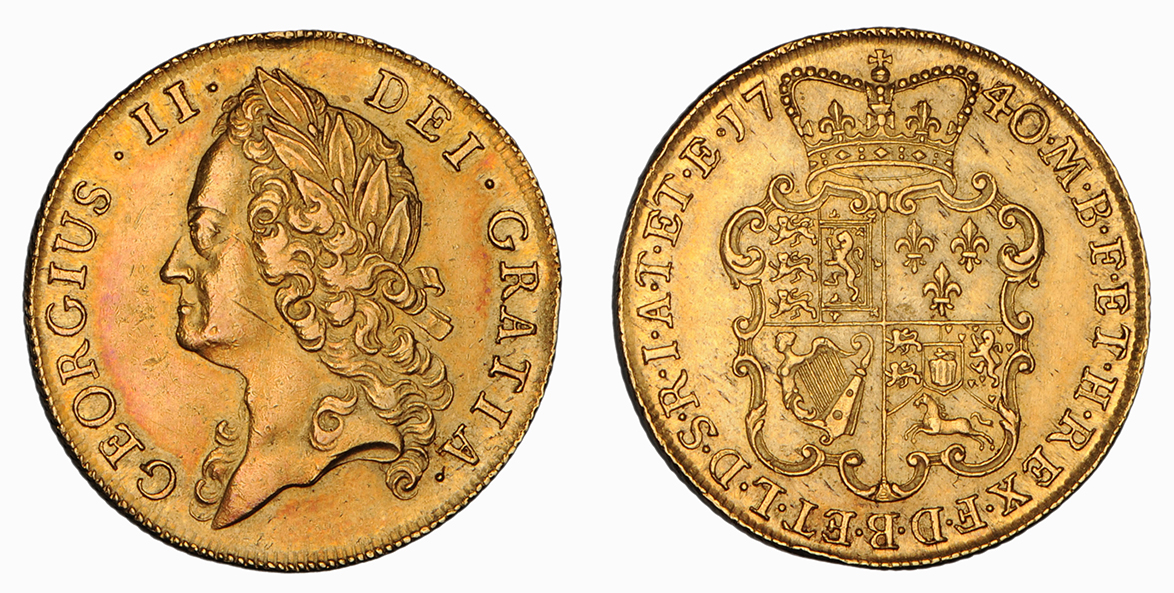 George II, Two Guineas, 1740
