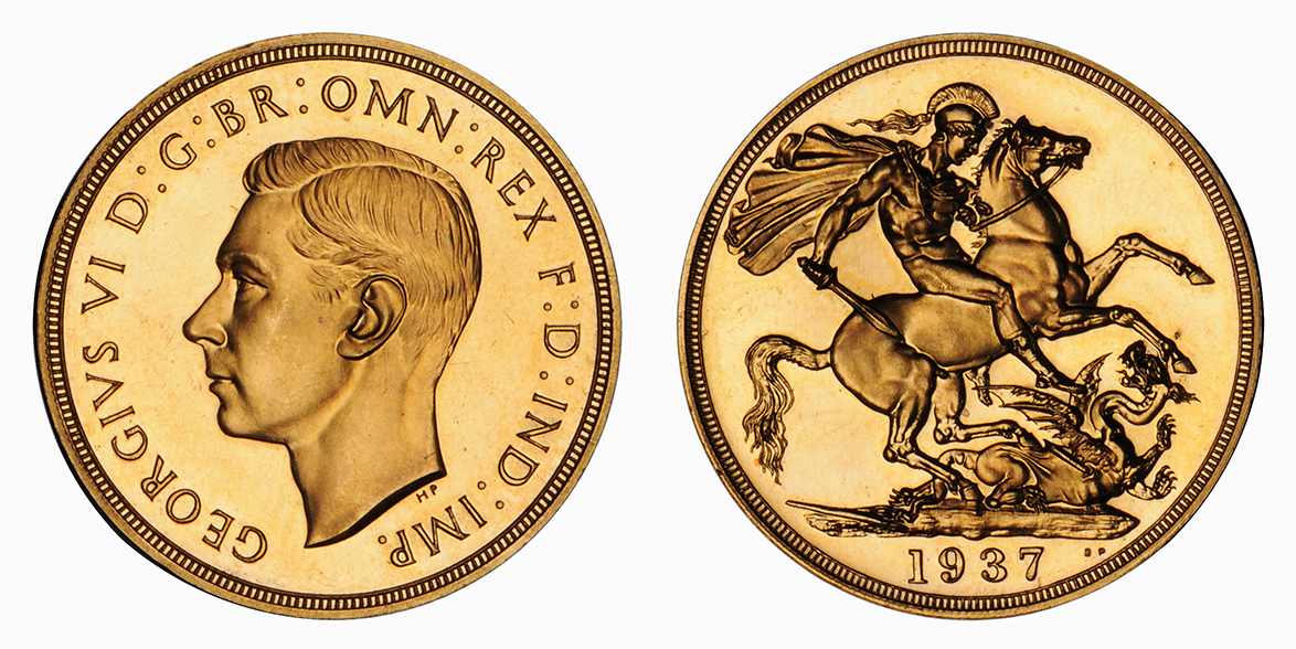 George VI, Two Pounds, 1937