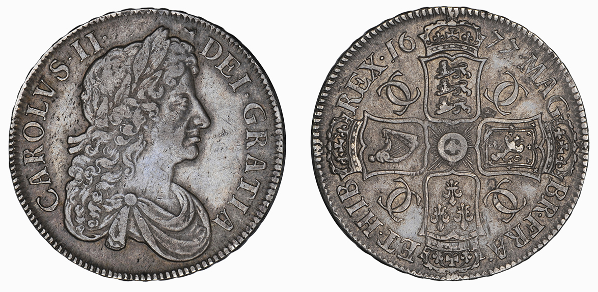 Charles II, Crown, 1677/6