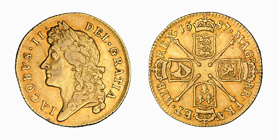 James II, Guinea, 1687