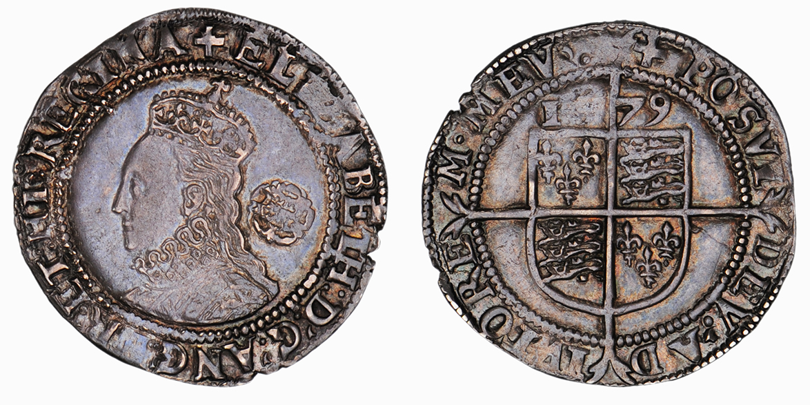 Elizabeth I, Sixpence, 1579