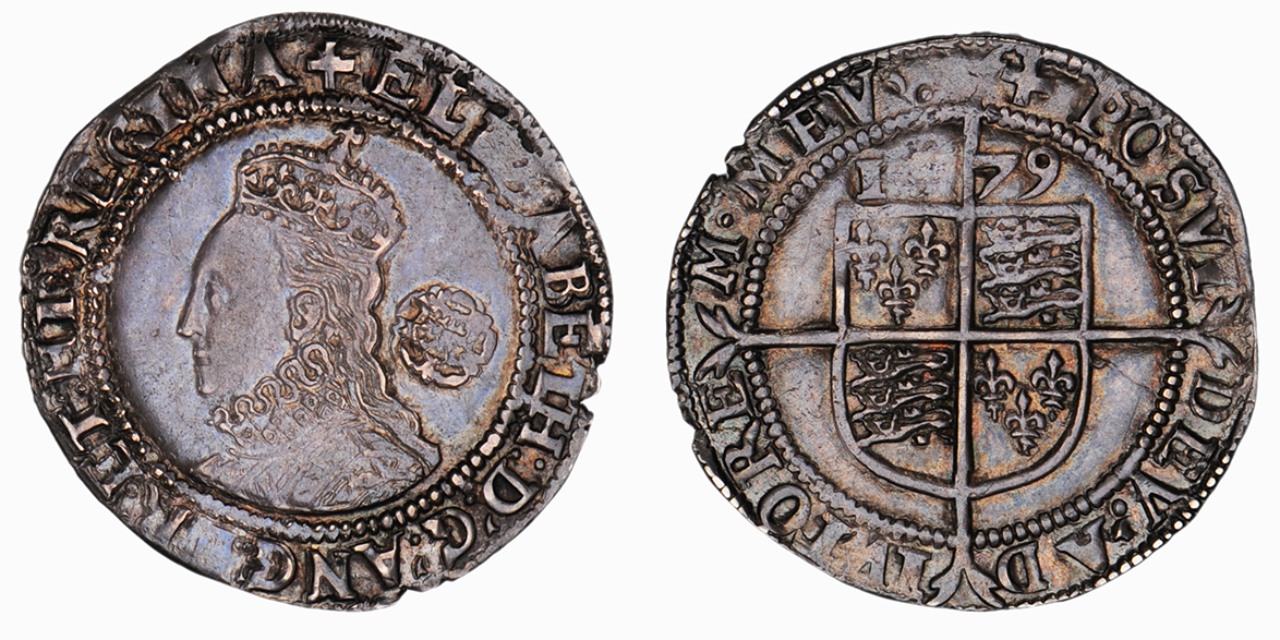 Elizabeth I, Sixpence, 1579