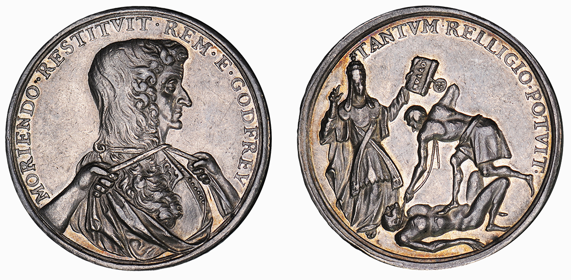 Charles II, Murder of Sir Edmundbury Godfrey Medal, 1678