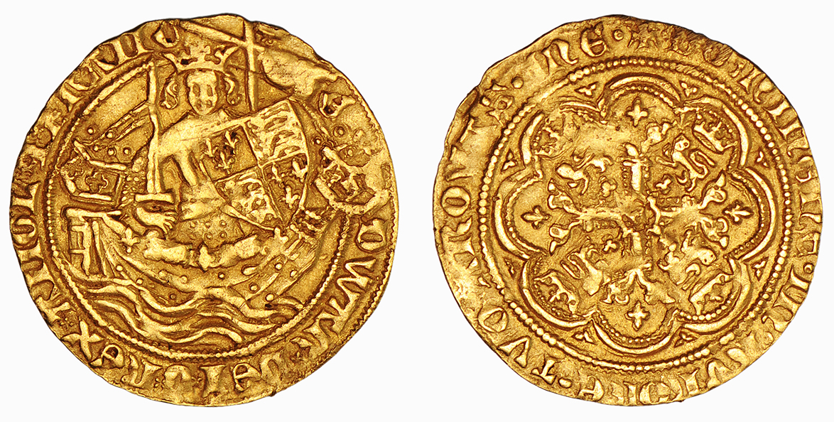 Edward III, Half Noble, 1351-61