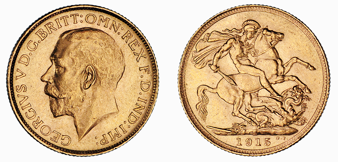 George V, Sovereign, 1915 S