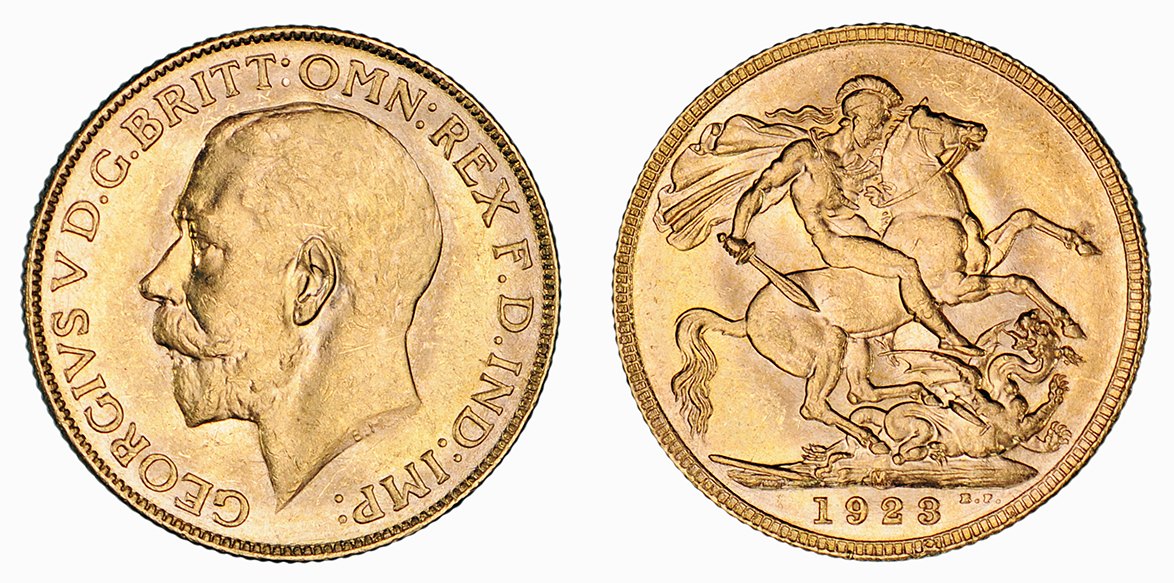 George V, Sovereign, 1923 M