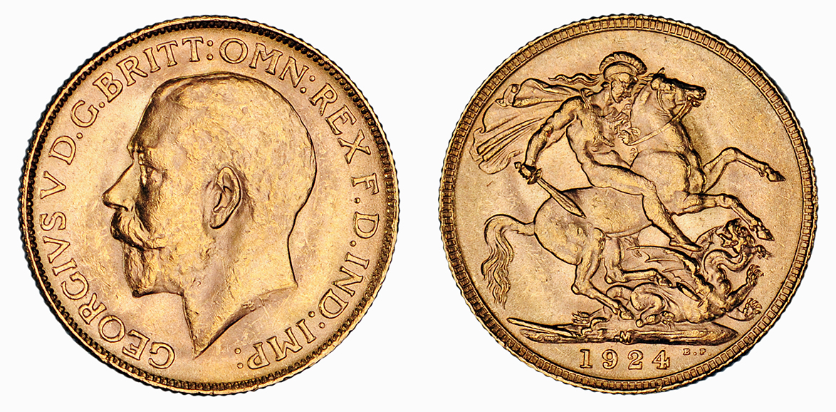 George V, Sovereign, 1924 M