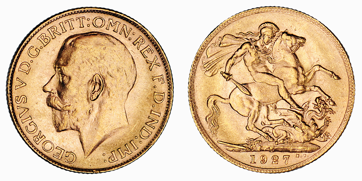 George V, Sovereign, 1927 P