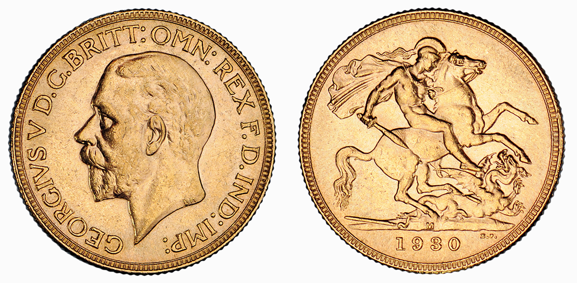 George V, Sovereign, 1930 M