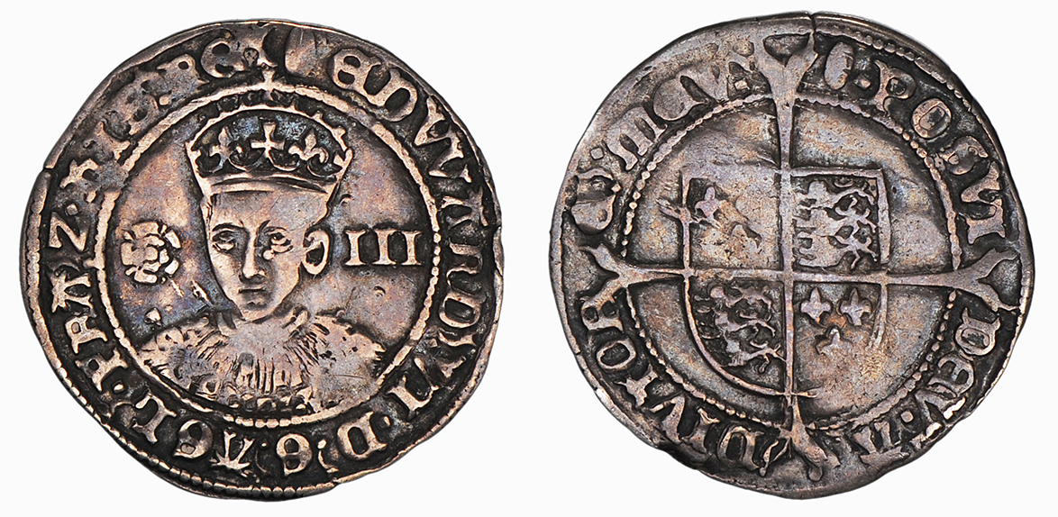 Edward VI, Threepence, 1551-3