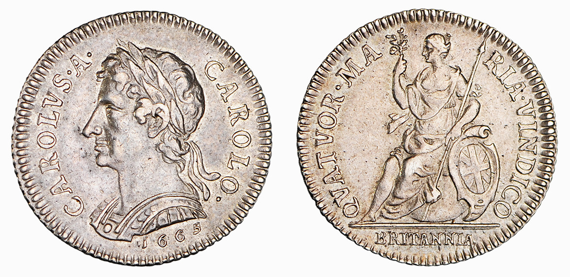 Charles II, Pattern Silver Farthing, 1665