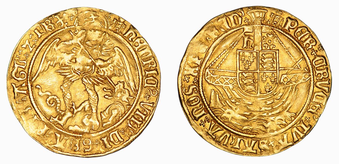 Henry VIII, Angel, first coinage, 1509-26