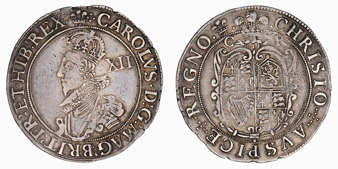 Charles I, fine work Shilling, 1625-49