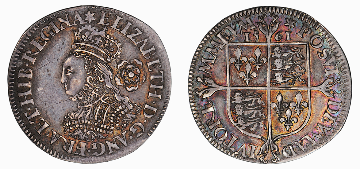 Elizabeth I, Sixpence, 1561