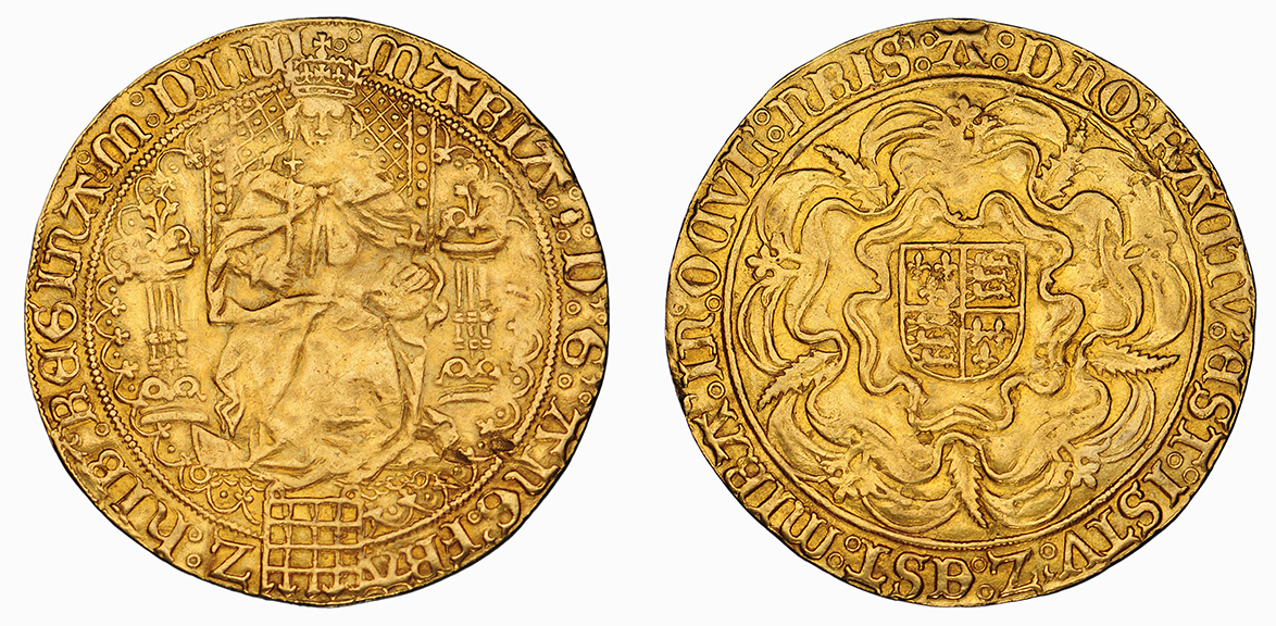 Mary, 'Fine' Sovereign of 30 Shillings, 1553