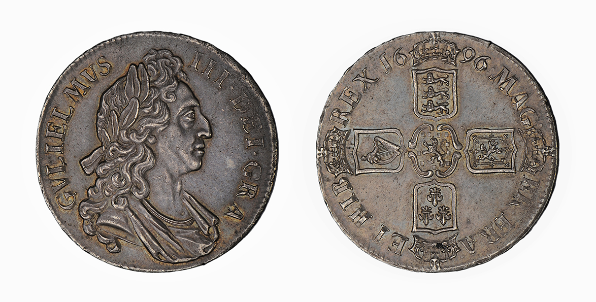 William III, Crown, 1696 OCTAVO