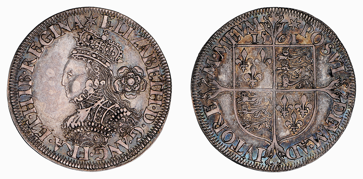 Elizabeth I, Sixpence, milled coinage, 1561