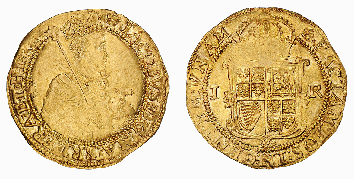 James I, Unite, second coinage, 1613-15