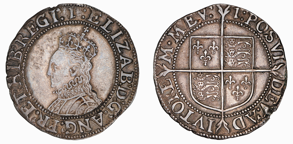 Elizabeth I, Shilling, 1601-2