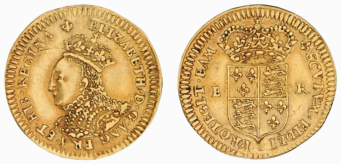Elizabeth I, Half Crown, 1567-68