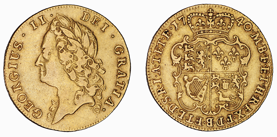 George II, Guinea, 1740