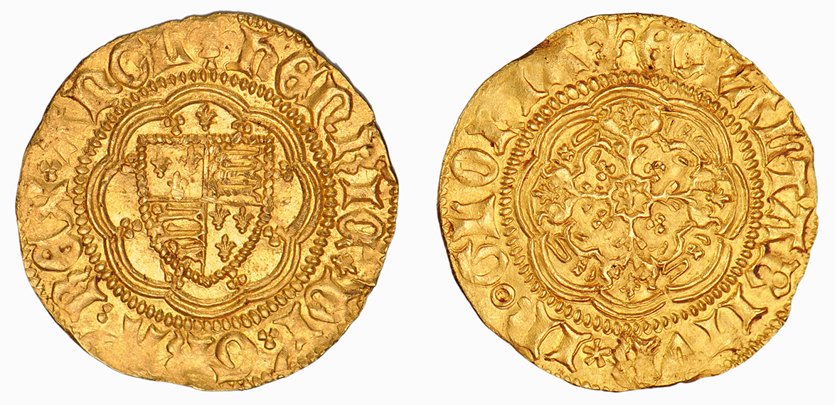 Henry VI, Quarter Noble, 1422-30