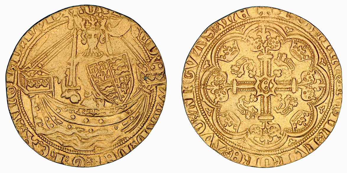 Edward III, Half-noble, 1361-69