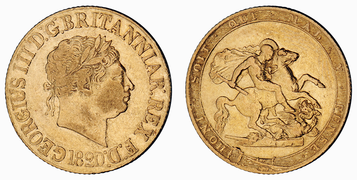 George III, Sovereign, 1820