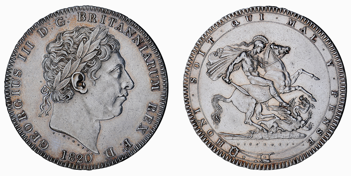 George III, Crown, 1820/19 LX