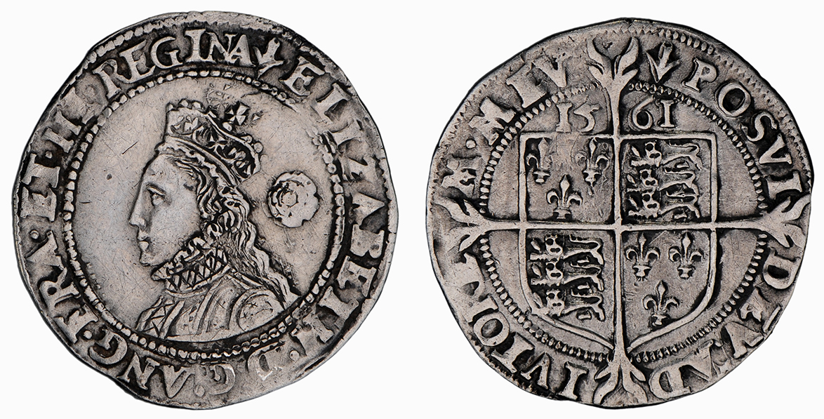 Elizabeth I, Threepence, 1561