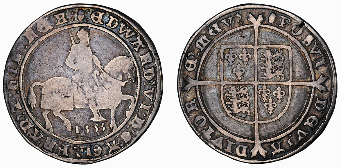 Edward VI, Halfcrown, 1553