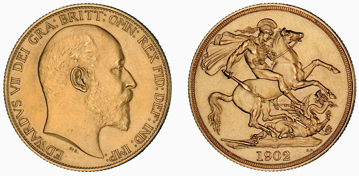 Edward VII, Matt Proof Two Pounds, 1902