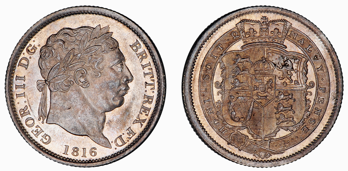George III, Shilling, 1816