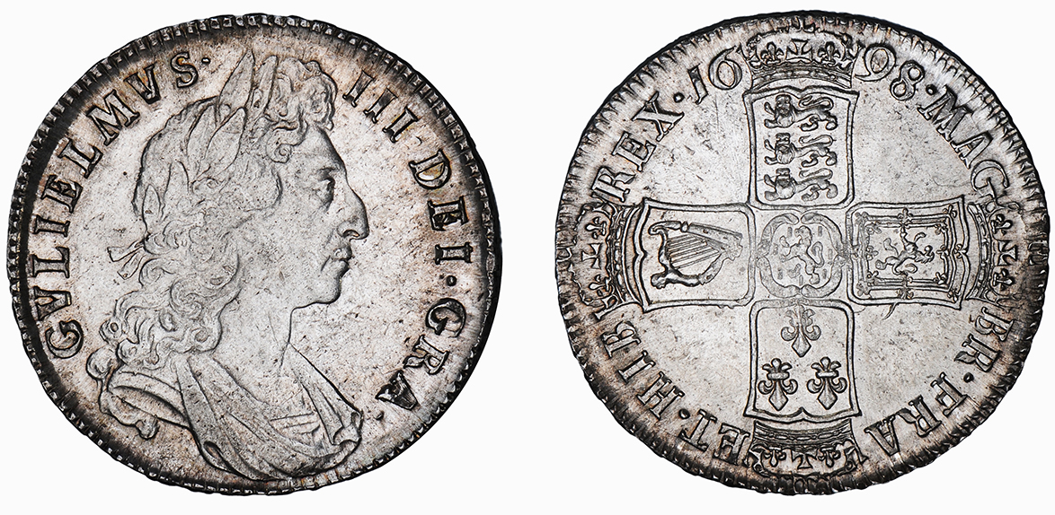 William III, Halfcrown, 1698 DECIMO