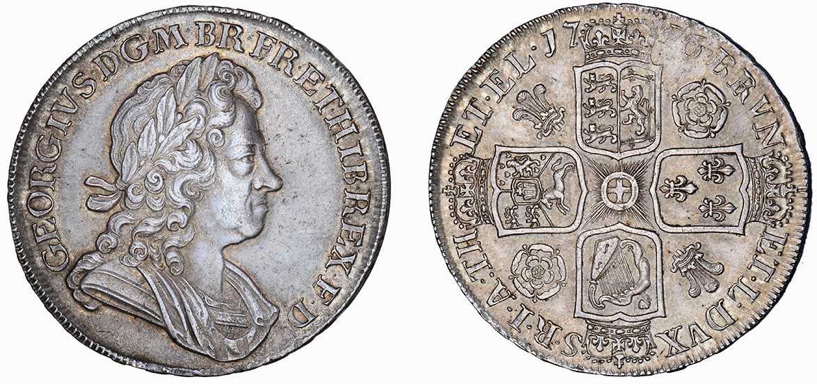George I, Crown, 1716 SECUNDO