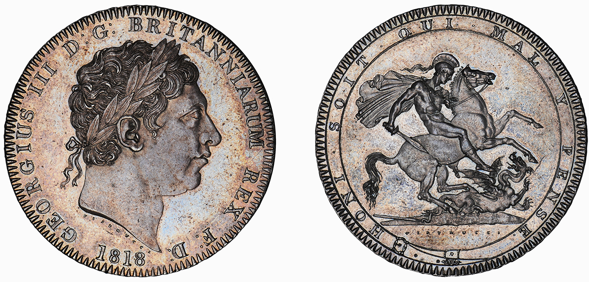 George III, Crown, 1818 LVIII