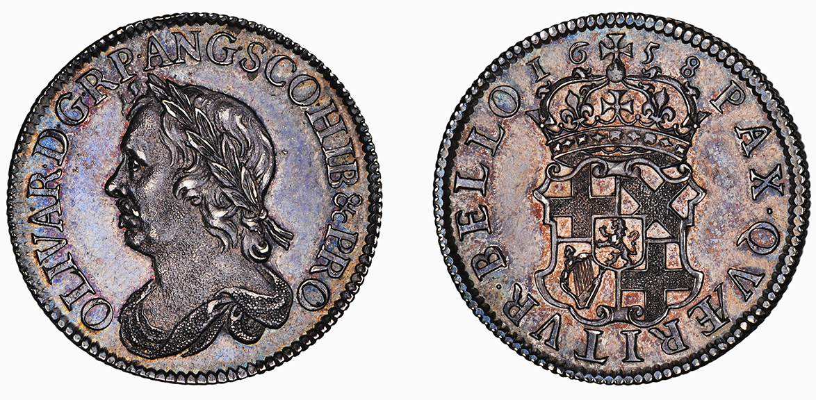 Commonwealth, Oliver Cromwell, Shilling, 1658